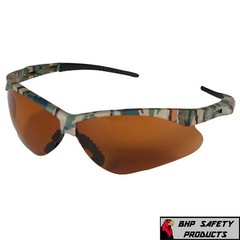 (3 PAIR) KLEENGUARD NEMESIS SAFETY GLASSES BRONZE LENS/CAMO FRAME SUNGLASS 19644