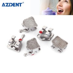 100 Packs AZDENT Dental Orthodontic Bracket Braces Mini Roth 0.022 Hooks 3-4-5
