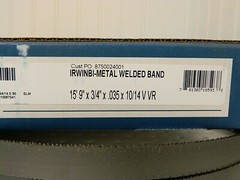 Irwin Welded Band Saw Blade 10-14 TPI 15′ 9″ x 3/4″x 0.035″ 1895849