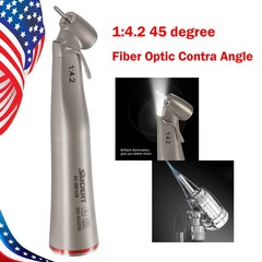 NSK Style Dental 1:4.2 Electric Contra Angle Handpiece 45°Angle Head Fiber Optic