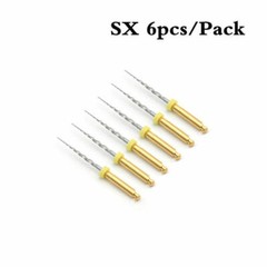 19MM #Sx Size 6 Pcs Dental Niti Universal Endodontic Files Rotary Engine Use
