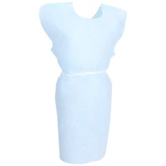 McKesson Disposable Adult Tissue-Poly Exam Gown One Size Fits Most 50 Ct