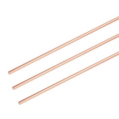 3Pcs 99.99% Pure Copper Round Rod, 1mm / 0.04″ Dia 12.6″ Length for DIY