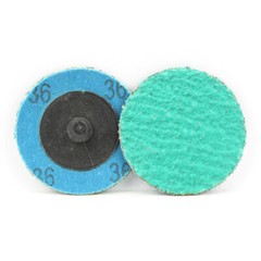 200 Pack – 2″ 36 Grit Zirconia+Grind Aid Quick Change Sanding Discs Type R Roloc
