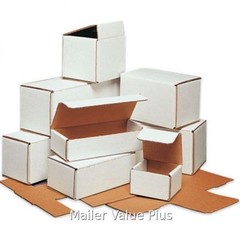 150 – 4 x 3 x 2 White Corrugated Shipping Mailer Packing Box Boxes