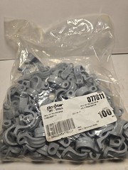 Scepter PS10 1/2″ PVC Pipe Strap 2 Hole Mounting Clips Pack of 100