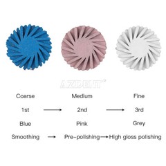 6Pcs/Box Dental Composite Polishing Diamond System RA Disc 14mm Wheel【USA】