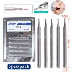 Dental Carbide Burs HP 1 2 3 4 8 Long Straight Bur Slow Speed Handpiece DL