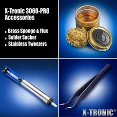 X-Tronic 3060-PRO 75 Watt “Double Digital” Soldering Iron Station Complete Kit