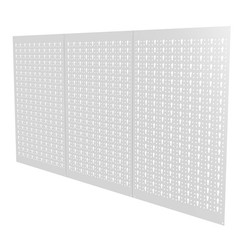 16×24 Metal Garage Storage Pegboard Wall Panels Tool Organizer System