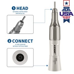 NSK Style AZDENT Dental Low Speed Handpiece Contra Angle Straight Air Motor 4H