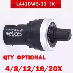 4-20 Pack LA42DWQ-22 22mm Panel Mount Potentiometer, 5K/10K Ohm, 2W 250V USA