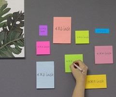 Bright 1.5×2 Inch Sticky Notes – 24 Pads, 8 Colors for School, Home & Office Use