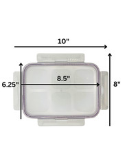 Snapware Airtight Replacement Lid 1.5L 6 Cup 8×6 Navy Blue Gasket, 7211R, NEW