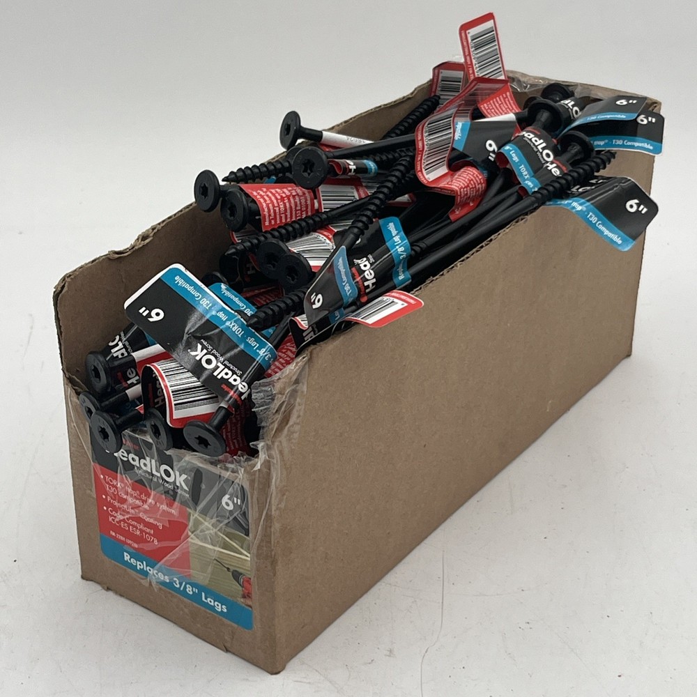 NEW!! 150-Pack FastenMaster 6” HeadLOK Structural Torx ttap Word Screws