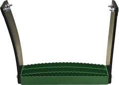 KM Universal Bolt-On Flex Step – Green flexible step for tractors