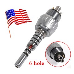 1-5 Dental Fiber Optic LED Turbine Handpiece Standard Head fit Kavo Coupler SA