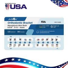 20 X Dental Orthodontic Brackets Braces Mini Roth MBT 022 /018 Hook 345