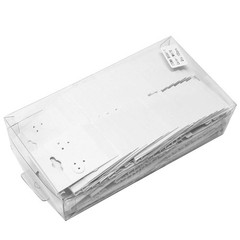 MOOCA 100 pieces of 1.5 x 2-inch plain white velvet 1 1/2″W x 2″H, White