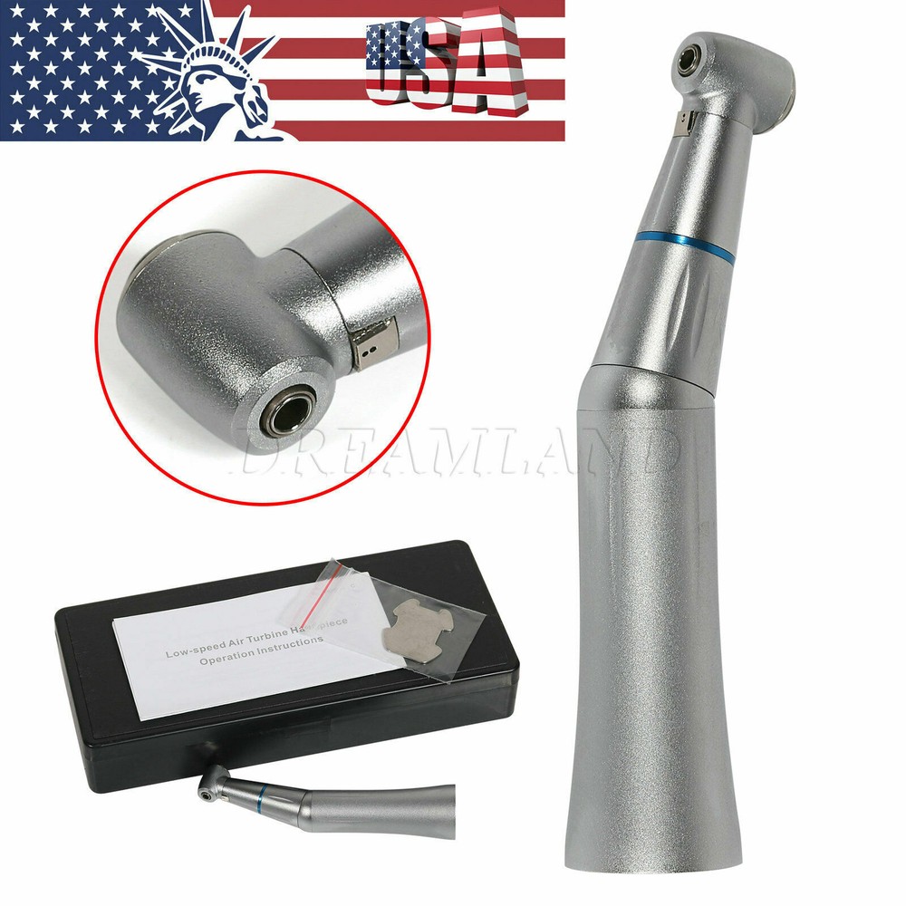 Dental Slow Speed Contra angle M4 Air Motor Handpiece Internal Water 4 Hole OEM