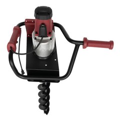 200rpm Powerful Electric Corded Digger Post Hole Auger 2 Drill Bit 1500W 1.6HP