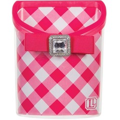 Lockerlookz (Tm) Magnetic Locker Bin-Pink Gingham