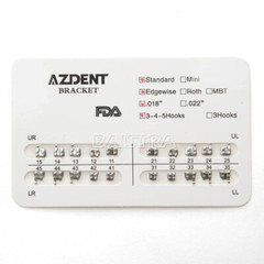 AZDENT Dental Orthodontic Brackets Brace Mini Standard Edgewise Roth MBT 018 022