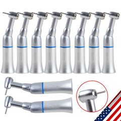 Dental Slow Speed Handpiece Push Button Contra Angle For NSK FG1.6mm Burs 1-10PC