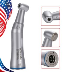 ASkeadnt Dental Inner Water Spray Push Button Low Speed Contra Angle Handpiece