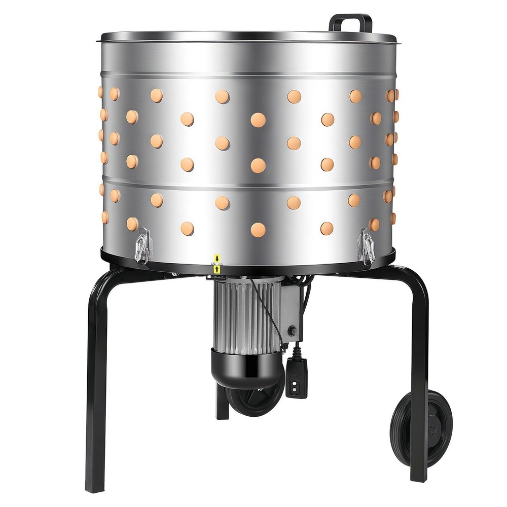 25.6in 1200W Poultry Plucking Machine 275RPM 158 Fingers Stainless