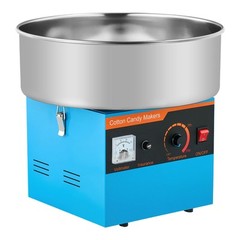 Commercial Cotton Candy Machine Electric Sugar Floss Maker Stainless Steel Blue