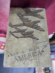 WWII WW 2 Planes Bombers Buy a share in America Letter Press Printing Plate