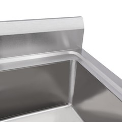 Kitchen Sink Stainless Steel Commercial 1 Compartment Utility Sink With Faucet~