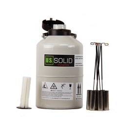 U.S. Solid Liquid Nitrogen Tank LN2 Storage Container Dewar, 3L/6L/10L/20L/30L
