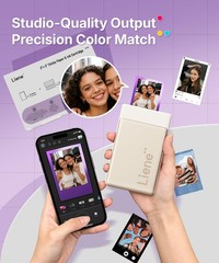 Liene Pearl N200 Pro Portable Photo Printer Paper 50 2×3 inches, white