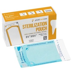 3.5″ x 5.25″ Self-Sealing Sterilization Pouches for Autoclave (Choose Quantity)