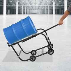 TFCFL 55 Gallon Drum Cradle, Movable Drum Cradle Drum Stand 600-pound Capacity,