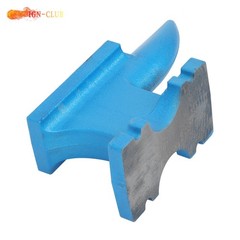 24Lbs Hard Round Horn Forging Tool Cast Iron Anvil Heat Treated Blacksmith Anvil