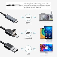 Teslong 26inch Rigid Rod Rifle Borescope 0.2inch Digital Bore Scope NTG500H