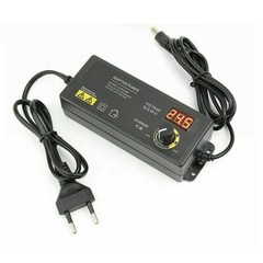 60W Adjustable Voltage 3 to 24V AC/DC Switch Power Supply Adapter 9 Plugs LED