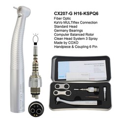 COXO Dental Fiber Optic High Speed Handpiece Turbine Fit KAVO NSK Coupler LED 6H