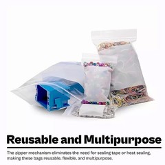 4″x 6″ 4 Mil Reclosable Bag Writeable White Block Water-Resistant Bags 1000 Pcs