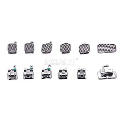AZDENT Dental Orthodontic Self Ligating Brackets Mini Roth Mbt 022 &Buccal Tube