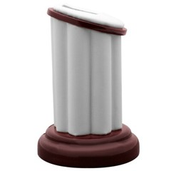 Red Rosewood Jewelry Ring Display Stand Ring Display, 3″ Tall