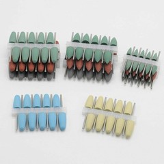 50 Pcs Dental Lab Silicone Rubber Polishers Diamond Polishing Burs Shank 2.35mm