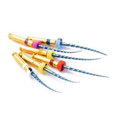 Easyinsmile 6Pcs Dental Endo Rotary Files X-Pro Gold Taper NITI Endodontic Files