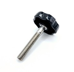 5/16″ Thumb Screw Bolts with Black Round Fluted Plastic Clamping Knob Stainless