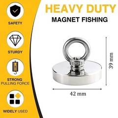 N52 Rare Earth Neodymium Magnet Heavy Duty Salvage Fishing Finder Eyebolt Hook (
