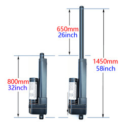 24V 3000N 660lb Heavy Duty Linear Actuator 6inch Stroke 4″~ 40″ IP65 Waterproof