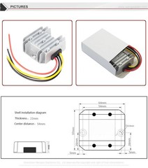 DC 18v-90v Step down to 12V 10A 120W Buck Converter Voltage Reducer waterproof